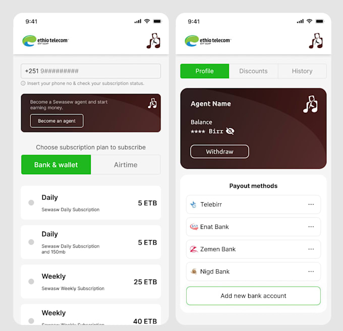 do UI and UX design for your application
