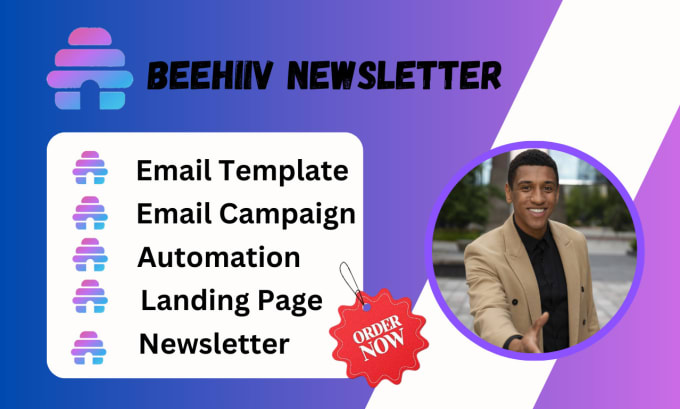 Design beehiiv newsletter template beehiiv landing page beehive