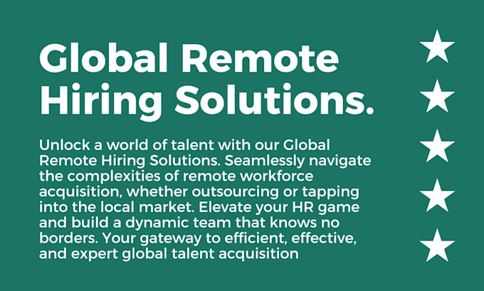 help you hire remote workers for your company