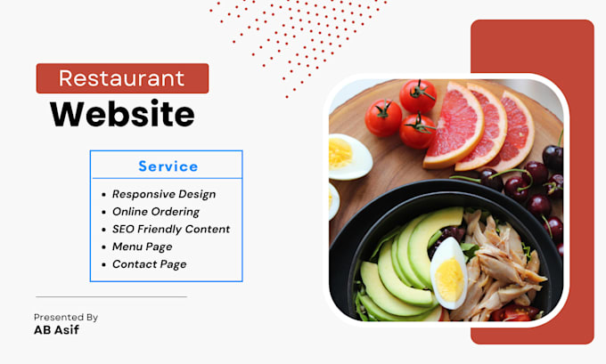create a restaurant or catering website with online orders