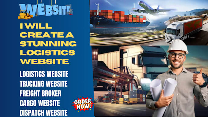 build logistics website, trucking, dispatch, freight broker, cargo website