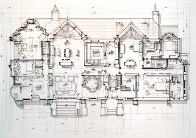 floor plan rendering, 2d floor plan design