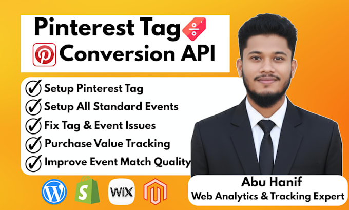 setup pinterest tag conversion API with google tag manager
