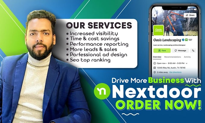 create or seo optimize manage your thumbtack nextdoor ads converts more leads