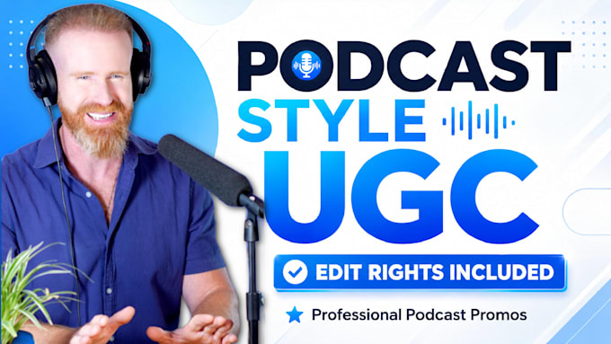 create an authentic podcast style ugc social media video ad