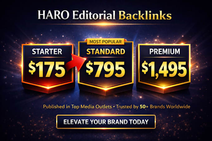 provide tier 1 editorial, haro backlinks via pitches
