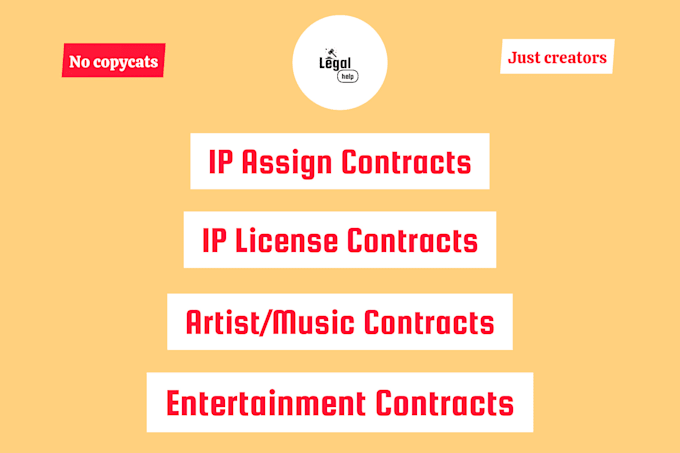 write ipr and media agreements, contracts and drafts