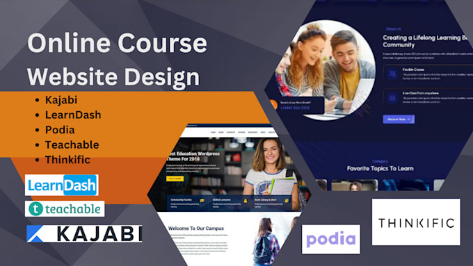 build lms or online course website on wordpress