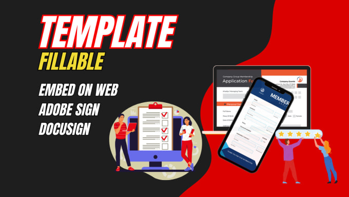Create fillable interactive pdf template docusign adobe sign by