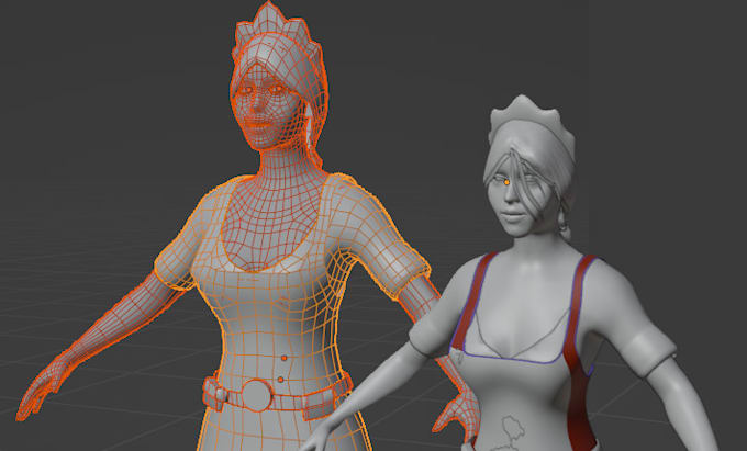 do retopology and baking for your 3d model