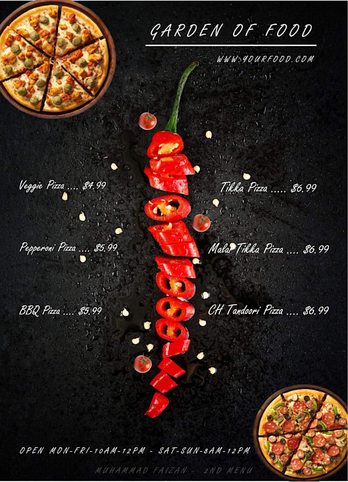 design minimalistic logo and menu design