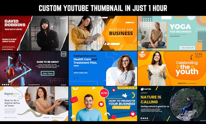 design awesome youtube thumbnail in 1 hour