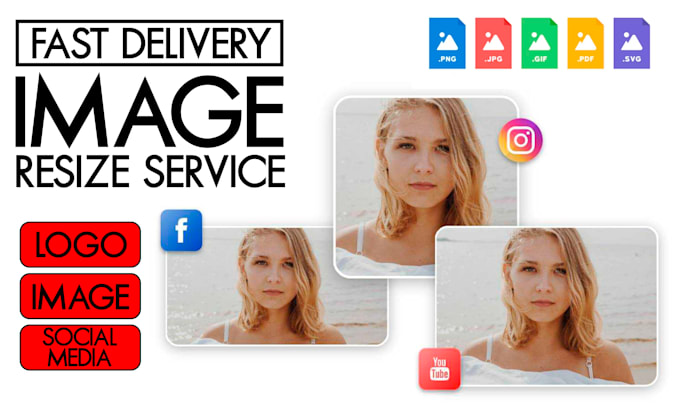 resize logo for facebook, twitter, instagram profile picture