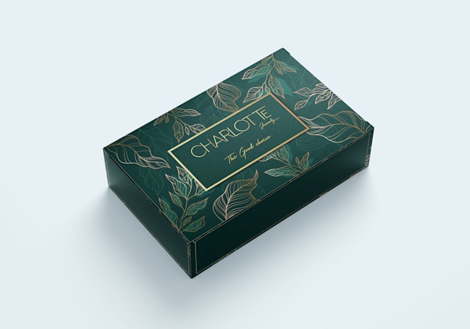 do luxury and modern product box packaging design