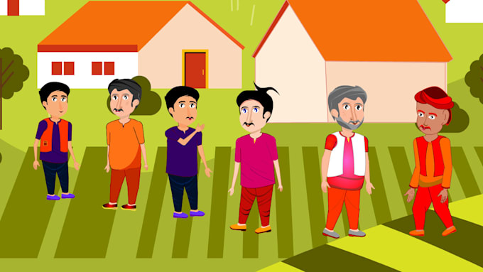 make 2d character pose and story