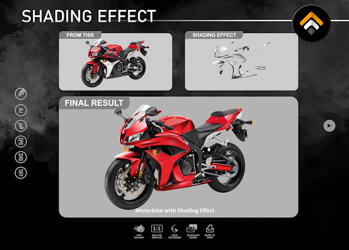 create shading effects for vehicles and other machines