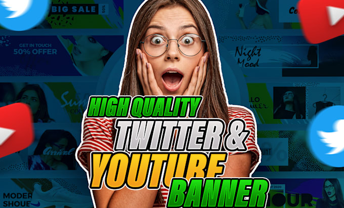 design a professional custom youtube,twitter,linkdin banner