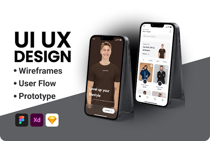 Design wireframe mobile app ui ux web design by Zubair_grafix | Fiverr