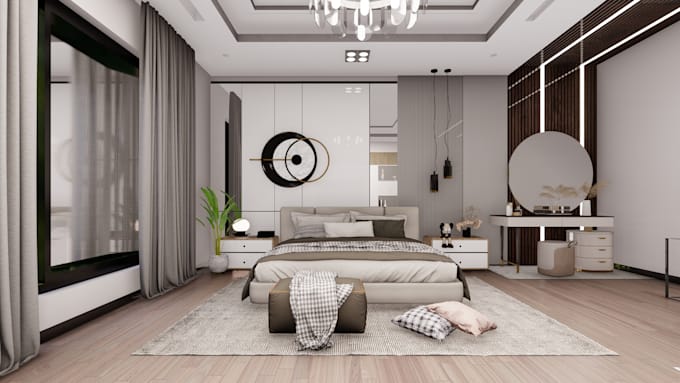 create modern bedroom interior design