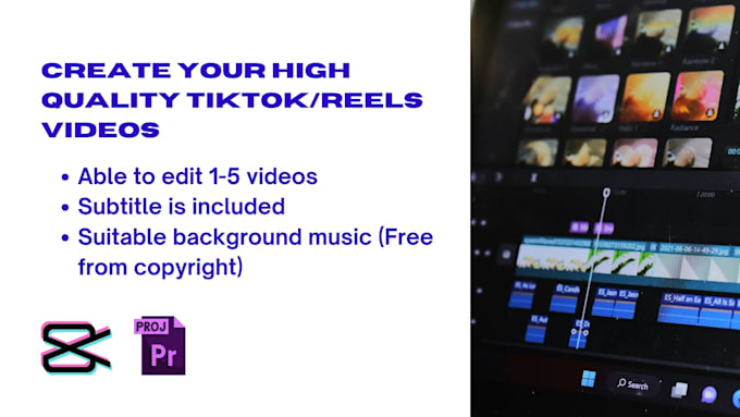 edit your short reels and tiktok video content