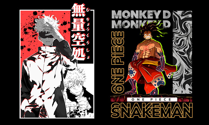 create anime tshirt design