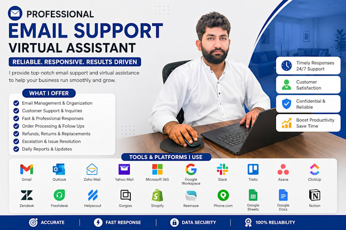 be your customer support agent and live chat manager