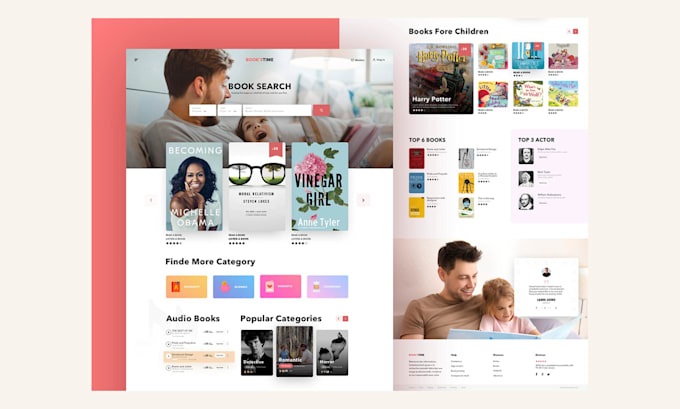 design a professional ebook author website for you