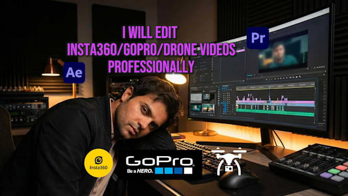 edit insta360 and gopro videos professionally