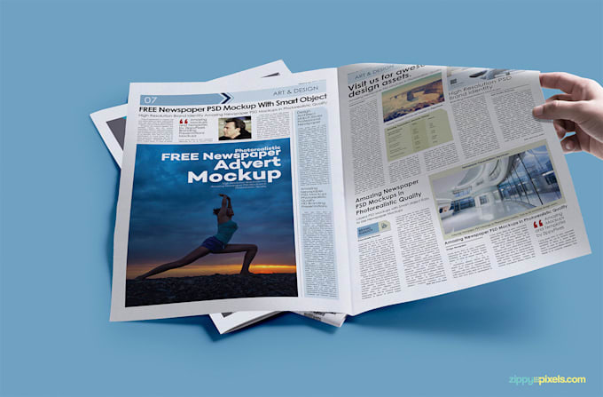promotional magazine ad and custom print ready advertisement