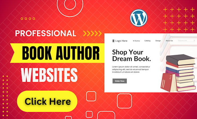 build author website, ebook website, book author website to sell books online