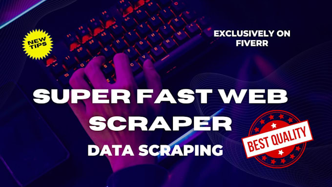 do web scraping, data extraction and any website scraping