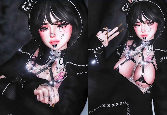 vrchat avatar furry avatar anime 3d model vr character vrc avatar nsfw dps unity