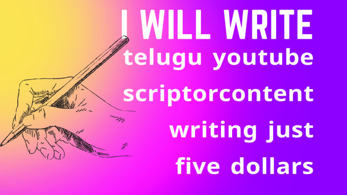write excellent content in telugu