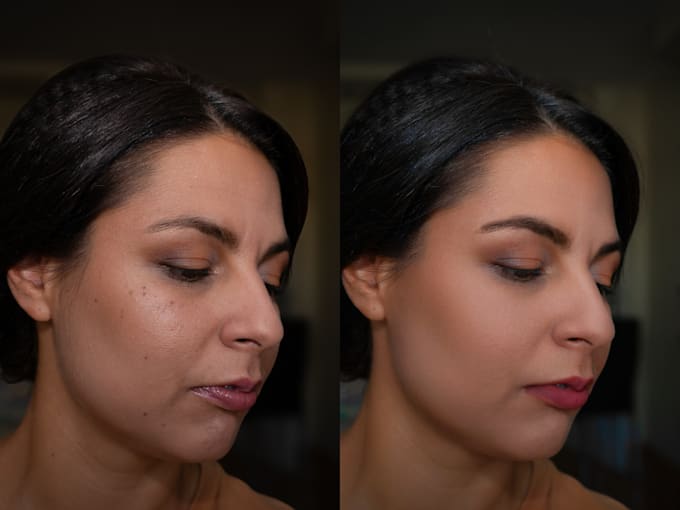 do portrait retouching down to the smallest detail