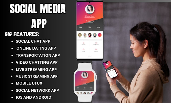 Build your social media app, online dating app, video chat app