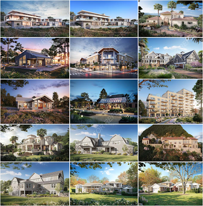 provide super realistic 3d rendering architecture
