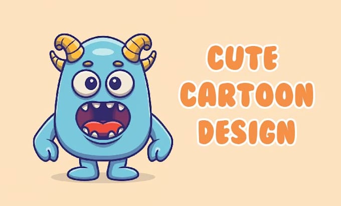 Create cute cartoon characters by Alexaborges Fiverr