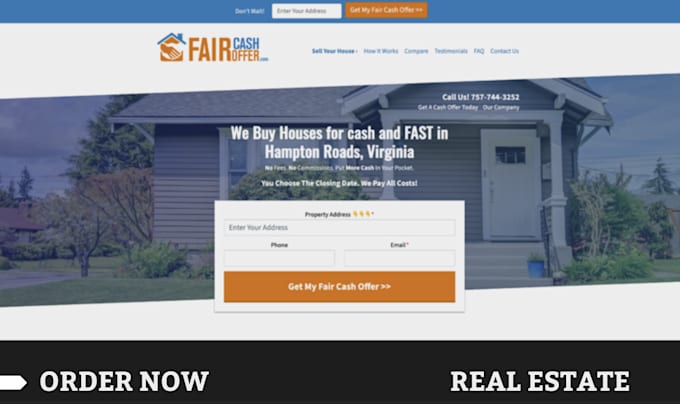 design your investor carrot real website with SEO setup