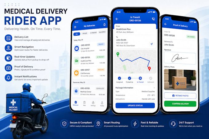 build a medical logistics and delivery management system