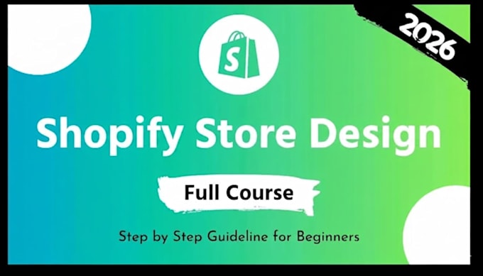 shopify store setup and SEO optimization course 2026