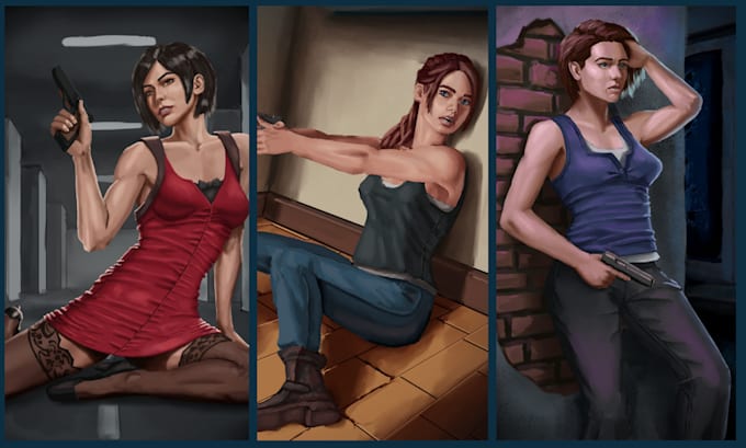 paint horror or urban fantasy art