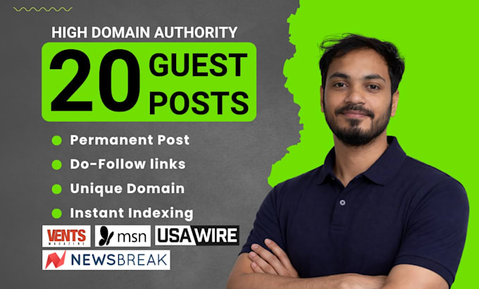 write and publish seo dofollow guest post backlinks