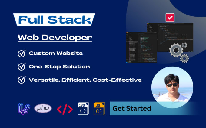 Be your full stack web developer in php laravel, html, css by Nafixllc ...