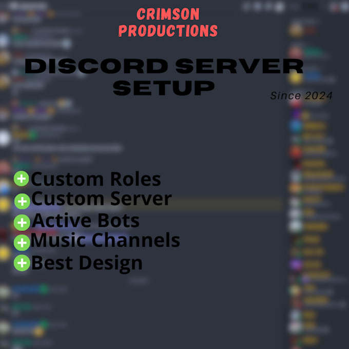 Setup a custom discord server just for you by Crimson_studios | Fiverr