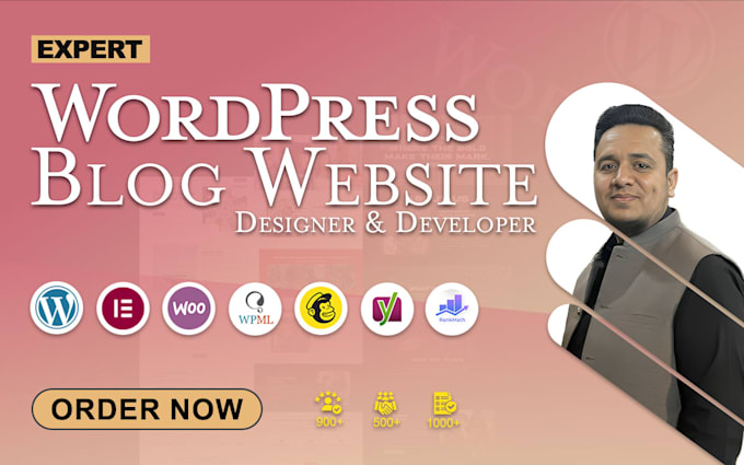 design and develop a wordpress blog website
