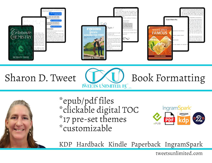 format your book for digital and or print publication