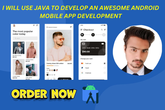 Use java to develop an android app development android studio by ...
