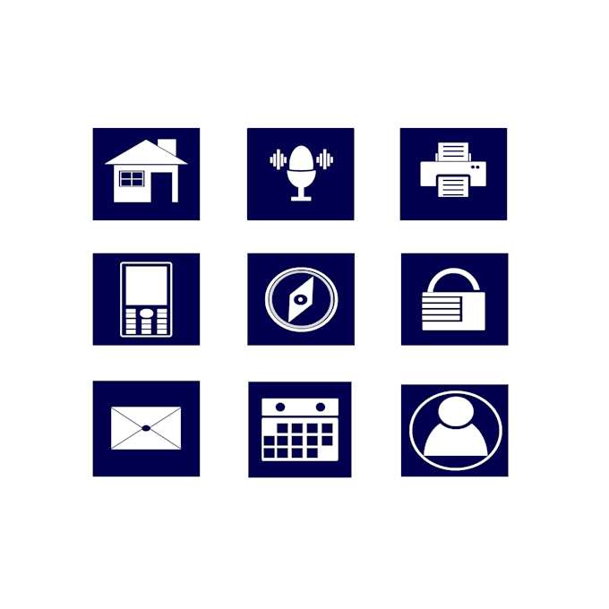 Design a set of simple and modern icons by Dimassatria866 | Fiverr