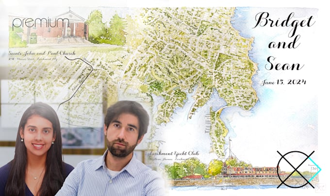 design watercolor wedding invitation