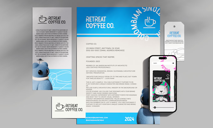 design business cards, letterhead and stationery